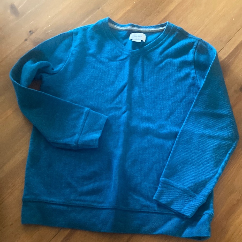 Old Navy VNeck Teal Sweater size M-8
